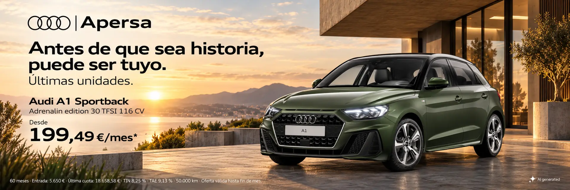 Oferta Audi A1 Sportback — Octubre 2026
