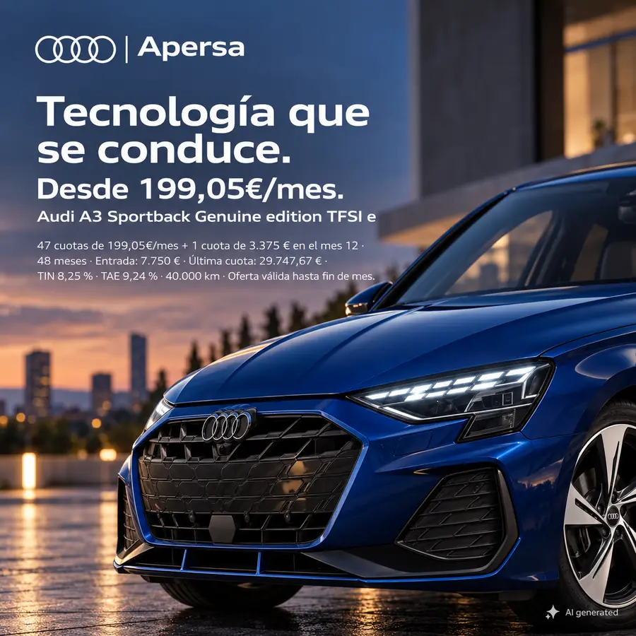 Audi A3 Sportback — Audi Opción, tú eliges al final