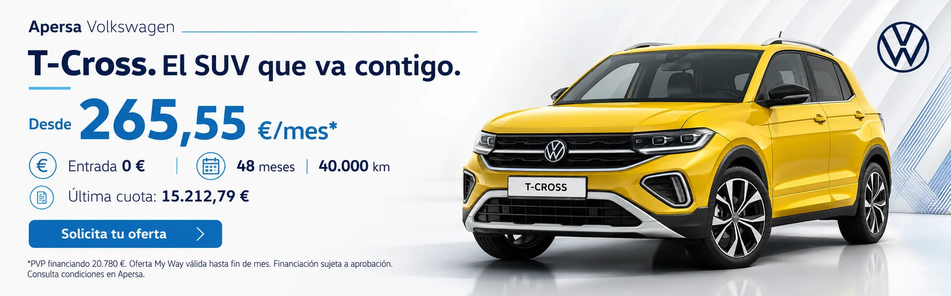 Oferta Volkswagen T-Cross — Junio 2026