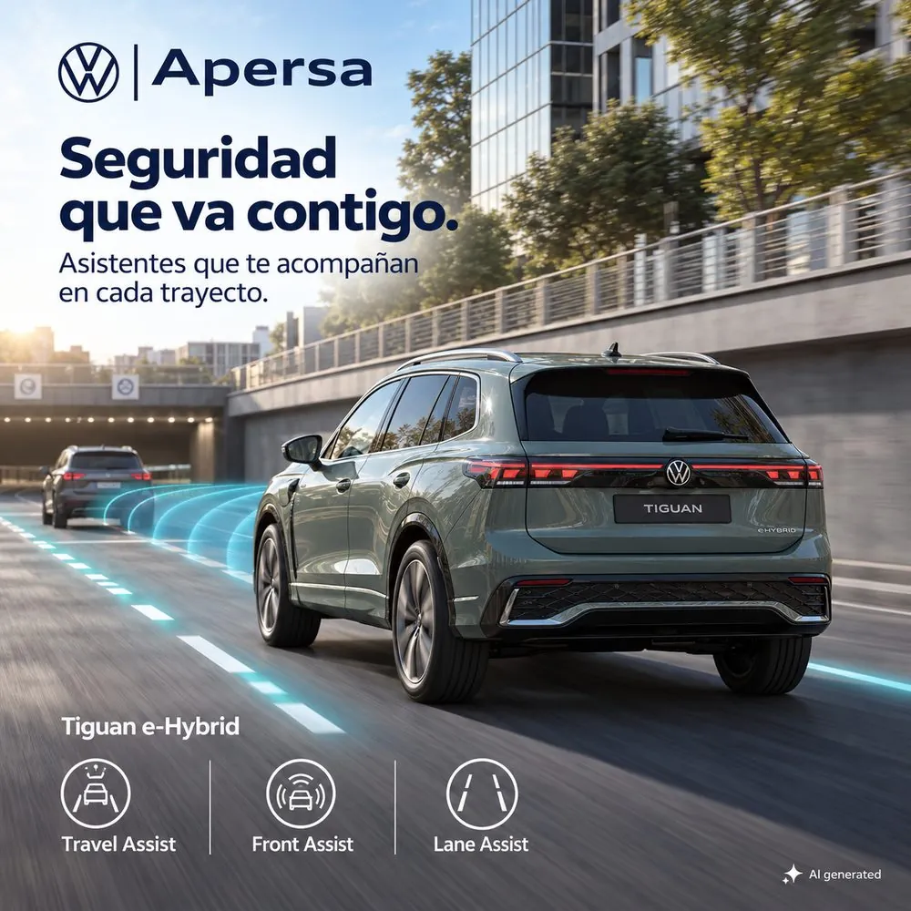 Volkswagen Tiguan eHybrid — asistentes de conducción