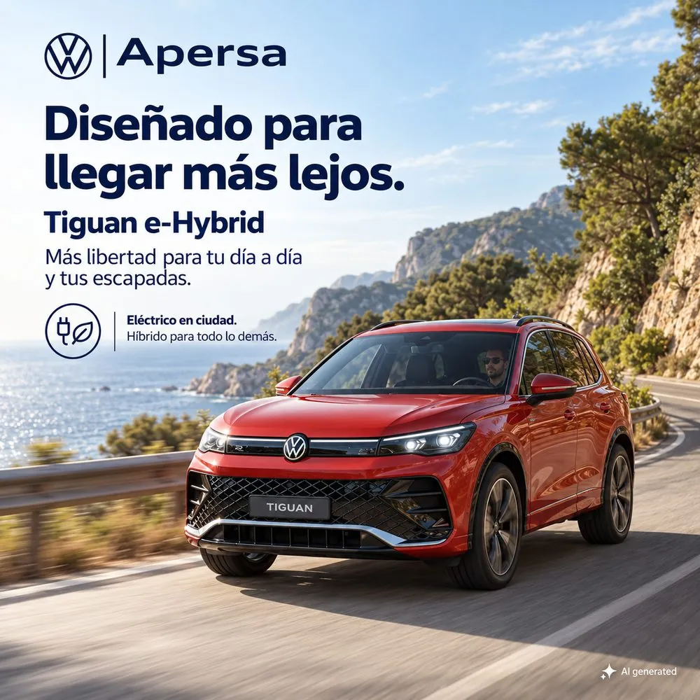 Volkswagen Tiguan eHybrid — diseño en carretera